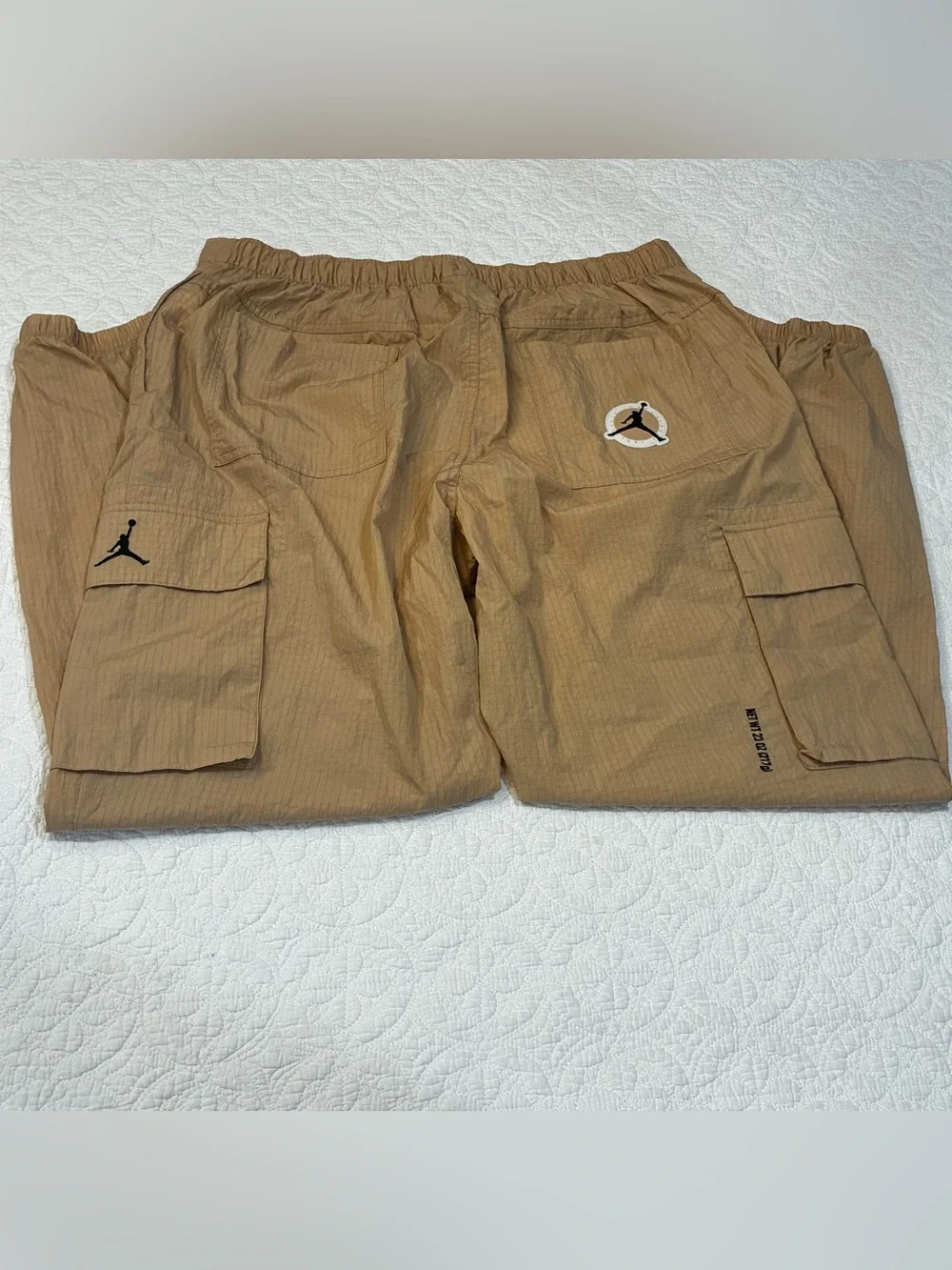Jordan Flight MVP Woven Ripstop Cargo Pants Tan Hemp Men’s 2XL Rare